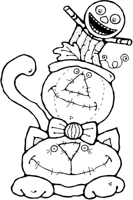 halloween bookmarks coloring pages - photo #18