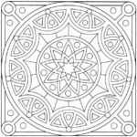 Geometry and mandala coloring pages
